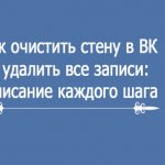 How to clear a wall in VK and delete all entries