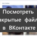 Picture view closed VK files